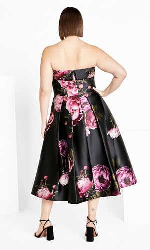 Image of City Chic Women's Plus Size Dress - Tiffany Bloom