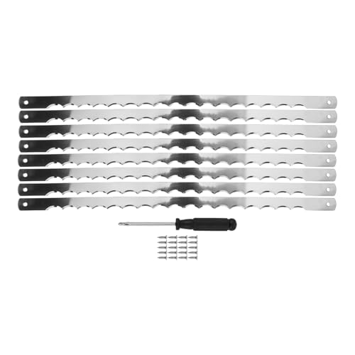 LAPYAPPE 1 Ensemble Set de Lames de Couteau à Acier Inoxydable avec Vis et Tournevis Lames de Remplacement pour Scie à Dentelée Outil de Découpe pour Pâtisserie et Boulangerie