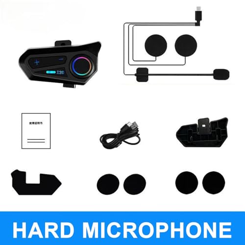 Auriculares impermeables para casco de motocicleta IPX6 inalámbricos con carga tipo C 7