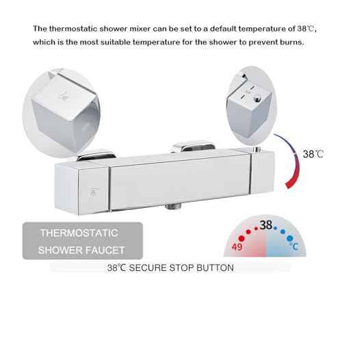 Robinet de douche thermostatique contre les variations de température d'eau - 3