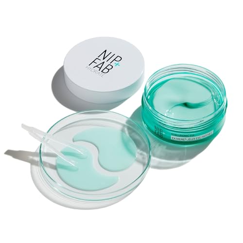 Nip+Fab Parches De Jalea De Hidratación Hialurónica Extreme4 | 20 Piezas | Máscara De Parche Bajo Los Ojos Hidratante Para Líneas Finas | Arrugas | Parche Para Ojos Hinchados | Bolsas | Hinchazón