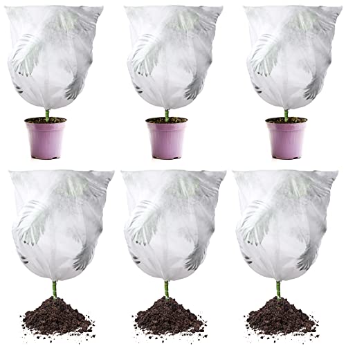 6 cubiertas protectoras de congelar planta Shappy con cordón reutilizable 2