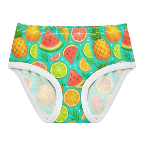 Joisal Summer Tropical Fruits Pineapple Toddlers Underwear Floral 2t Cotton Panties Little Girl Animals Briefs Kids Undies