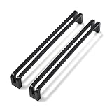 Frekibaz 6 Stück Schrankgriffe Schwarz Möbelgriffe 128mm Griffe Für Küchenschränke Türgriffe Küche Schranktürgriffe Schubladengriffe Griffe Möbel(Schwarz,128mm