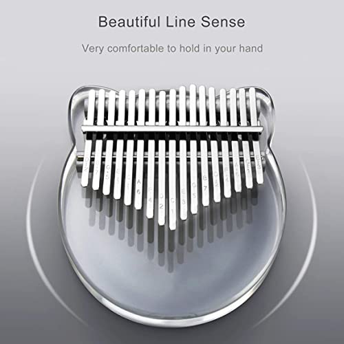 Kalimba transparent, 17 touches, avec sac de transport, autocollant pour notes de musique, marteau d’accordage, chiffon… - Les Beatles, Paul McCartney, John Lennon, RIngo Starr, George Harrison Kalimba transparent, 17 touches, avec sac de transport, autocollant pour notes de musique, marteau d'accordage, chiffon… – Image 5