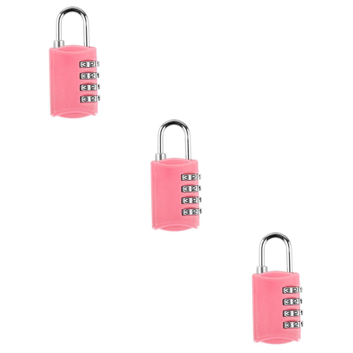 jojofuny Lucchetto Per Bagaglio Da Viaggio Con 4 Combinazioni 3 Pezzi Approvato - Password Antifurto Per Valigia Bagaglio Borsa Codice Di Combinazione