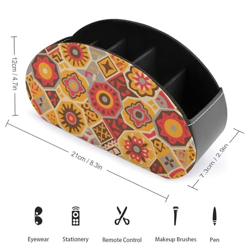 Support de télécommande à motif géométrique pour une table basse ordonnée - 3