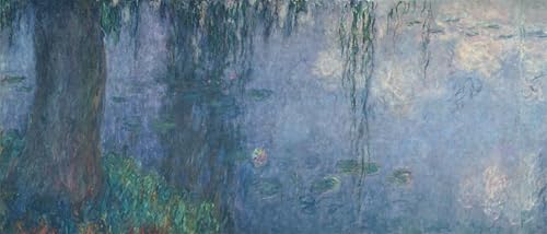 Affiche Claude Monet Matin des nymphéas 60x90cm pour décoration murale de salon