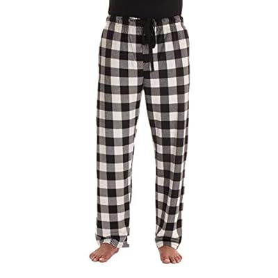 mens black and white checkered trousers