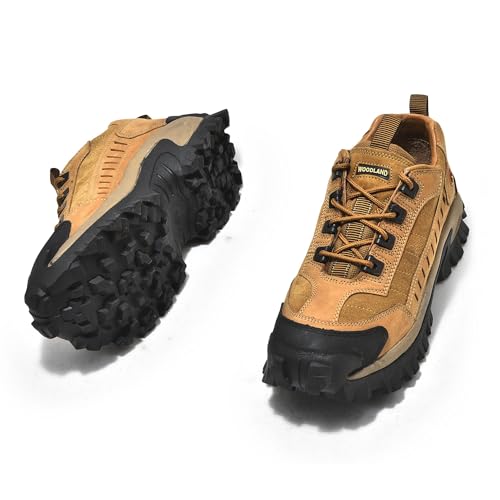 Image of Woodland Men Khaki Casual Shoes
