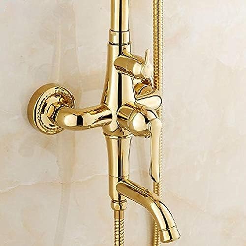 Robinet de douche haut de gamme avec pomme de douche à main et finitions luxe