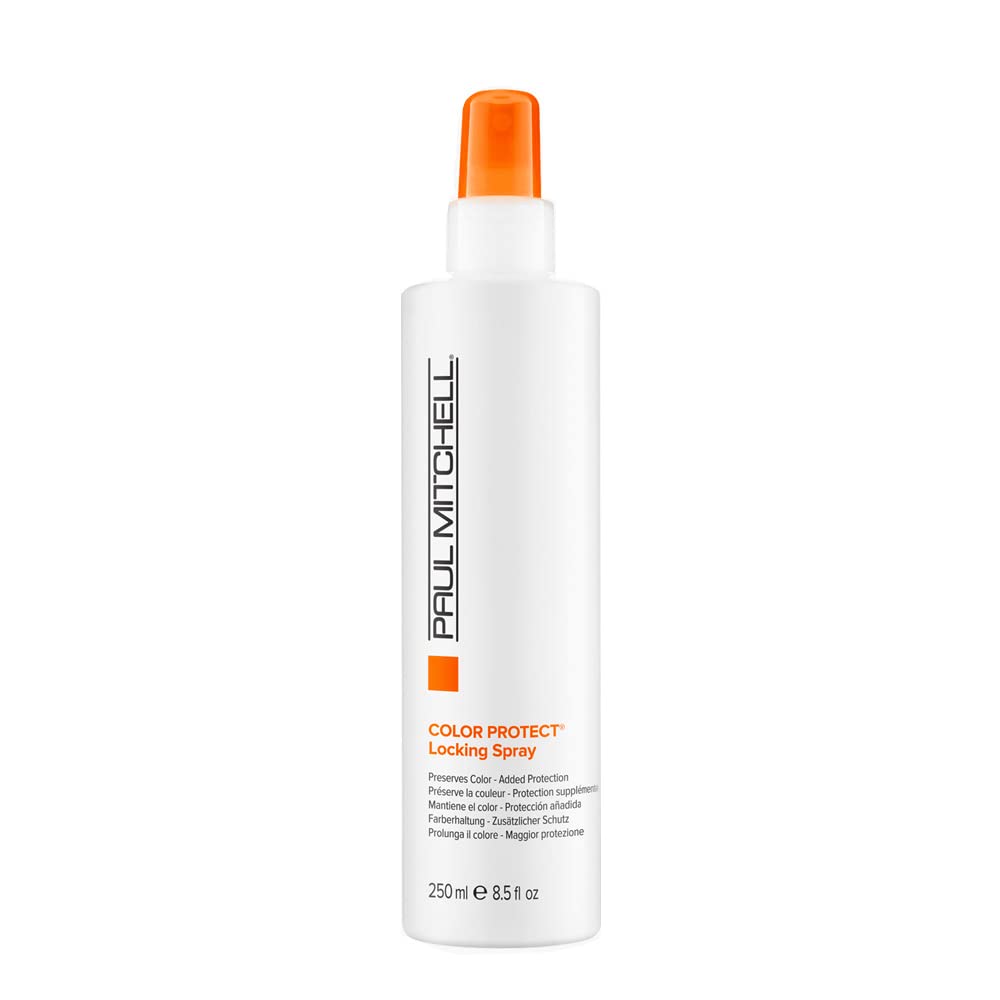 Paul Mitchell Color Protect Locking Spray, Maintains Vibrancy + Adds Shine, For Color-Treated Hair, 8.5 fl. oz. Paul Mitchell Color Protect Locking Spray, Maintains Vibrancy + Adds Shine, For Color-Treated Hair, 8.5 fl. oz.