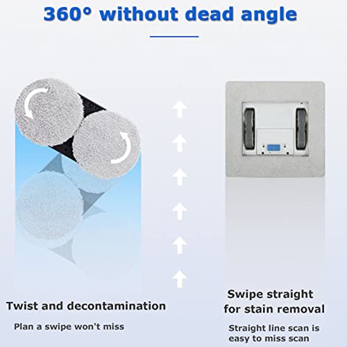 Oiyekntd Window Cleaning Robot, Automatic Glass Cleaner Robot Vacuum, Robotic Windows Cleaning Tools for Indoor/Outdoor Interior/Exterior Window High Buildings - Image 5