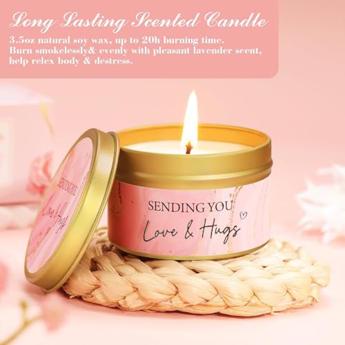 SUOPDH Birthday Gifts for Women, Pamper Gifts for Her, Self Care Gift Get Well Soon Gift - Rose Relaxing Spa Gift Basket Care Package, Unique Gifts for Best Friends, Sister, Mum, Wife - Image 6