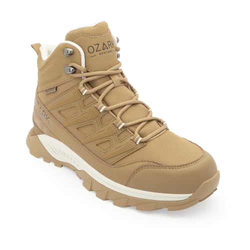 Image of Red Tape Ozark Black Trekking Shoes for Men | High-Top Outdoor