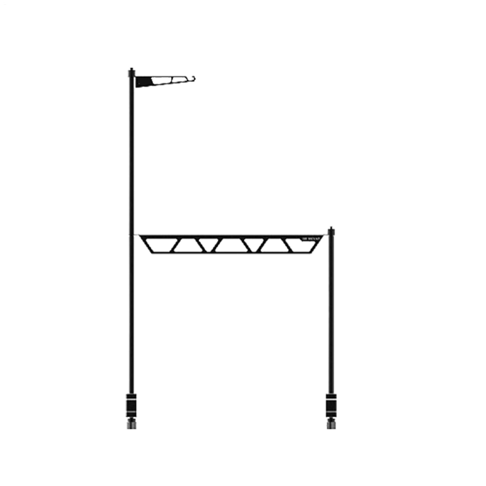 Outdoor Cooking Rack Pot Hanger, Metal Shelf, Cutlery Holder, Tool