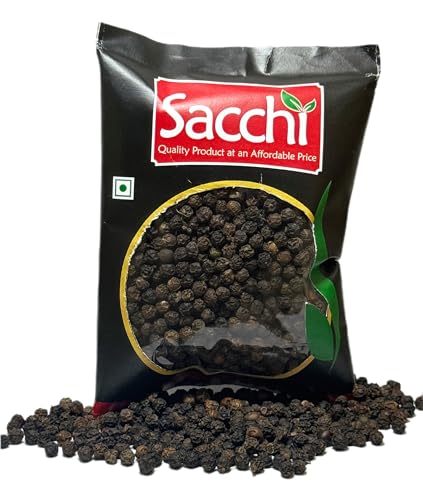 See full amazon price history chart for Sacchi Black Pepper (Kali Mirch) - 100 grams | Machine Graded | Large Size peppercorns Sacchi Black Pepper (Kali Mirch) - 100 grams | Machine Graded | Large Size peppercorns (B0DCGRSCQP) Amazon Price History, Amazon Price Tracker