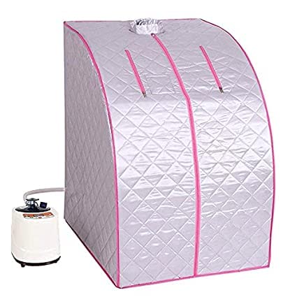 RDE home care Lightweight Portable Personal Steam Sauna Spa for Relaxation at Home, 60 Minute Timer, 800 Watt Steam Generator