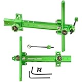 FQH 1 Stück Recurvebogen Visier Verstellbarer Aluminiumlegierungsstab 0.059 Zoll Glasfaser für Bogenschießen im Freien Jagd Sportzubehör (Green)