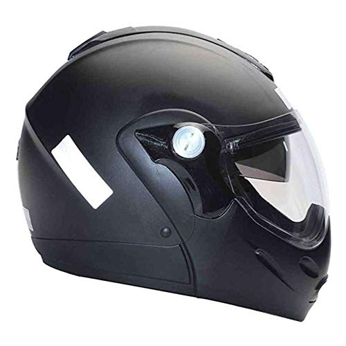 Capacete Mixs Captiva Preto Fosco com Viseira Interna Fumê Robocop Articulado 58