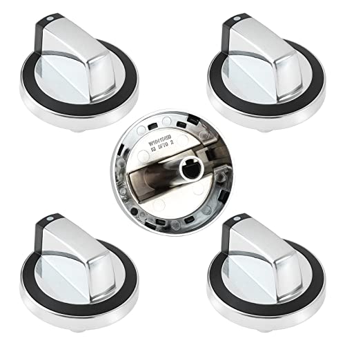 MOOTVGOO 5 Pack W10284885 Range Surface Burner Control Knobs, Cooktop