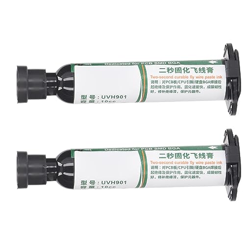 Image of UV Curing Solder Mask Ink, Fast Drying Insulated UV Curing Solder Mask Ink, 2Pcs PCB BGA Repair Resist Paint, High, Spot Welding Equipment (White)