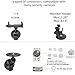 LamYHeng 2Pack Window Mount for Security Camera,Rotating Suction Mount Bracket,Compatible with Universal Security Cameras Monitor (2)