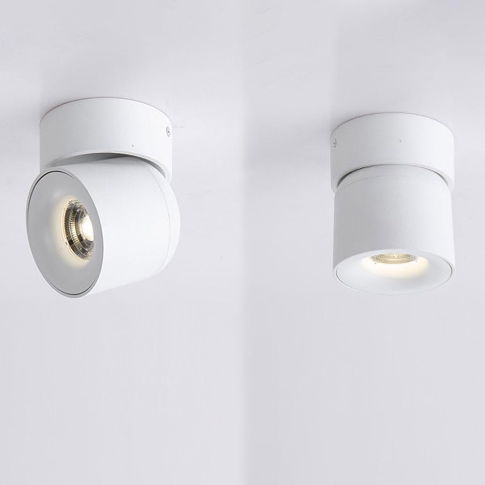 Reflektorowa lampa sufitowa Nowoczesny regulowany sufit Antyodblaskowy LED Downlight Mały sufit Czarna aluminiowa lampa do czytania Komercyjna szafka hotelowa Szatnia Downlig