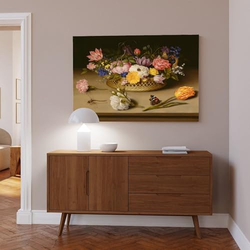 Impression sur toile 40x61 décoration murale Ambrosius Bosschaert