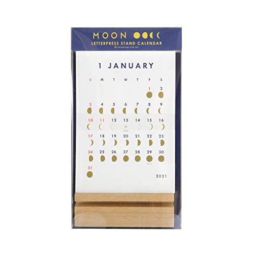 最安値 グリーティングライフ 21年 卓上カレンダー レタープレススタンド Moon 175 105 22mm グリーティングライフの価格比較