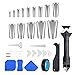 Zasiene Edelstahl Dichtungsdüse Caulking Kit 31 Stück Dichtungsdüsen Set Fugenwerkzeug Fugenglätter Dichtungsdüse Sbdichten Düsen Multifunktionale Caulking Tool Kit für Badezimmer Küche Boden Ecke