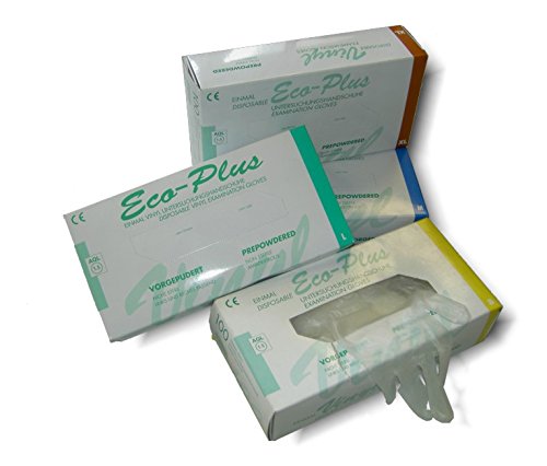 100 Stück Vinyl Handschuhe - leicht gepudert in S,M,L oder XL (Medium ( M ))