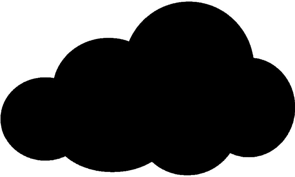 Securit Silhouette Cloud Shape Board with Chalk Marker, 0.3 x 48 x 29 cm, Multi-Color