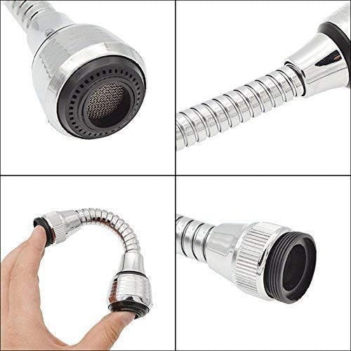SARNESHWERAM Flexible Stainless Steel Faucet Tap Extender for Kitchen Sink, for Convenient Use Upgrade Your Kitchen Sink with Flexible Tap for Easy Access Fruit Juicer-Stephen, 50 cm 4
