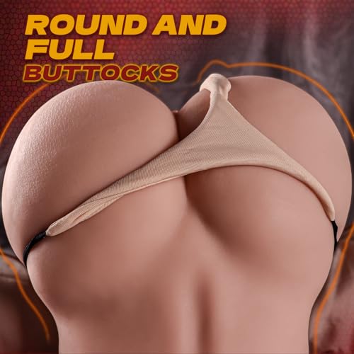 Image of 9.5LB Realistic Sex Doll Male Masturbator Female Big Fat Butt Dual Channel Stroker Ass & Pussy, Torso Love Doll Mens Sex Toy Deeper Vagina & Thigt Anal, Adult Sex Toys for Men.