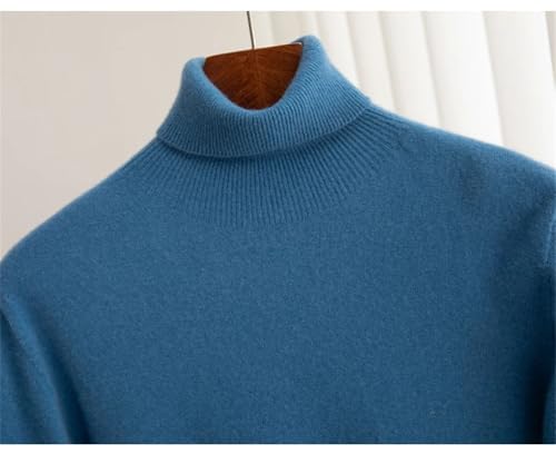 Men's High Collar Sweater Men Loose Knitted Sweater Warm Pullover Long Sleeve Pullovers Jumpers2