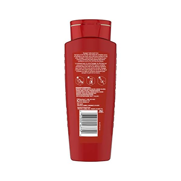 Old Spice Men's Body Wash Swagger Scent, 24/7 Shower Freshness, 16 Fl Oz (Pack of 4)