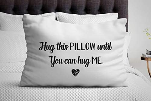 hugging the pillow