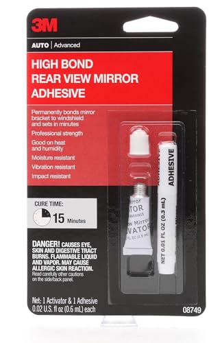 3M Rearview Mirror Adhesive, 08752, 0.02 fl oz