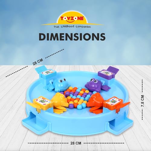 Image of Toyzone Frog Eat Beans Game-4 Players | Eat The Beans | Hungry Frog for Kids | Multiplayer