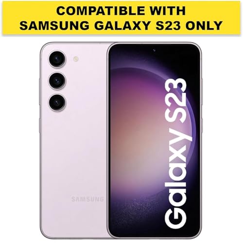 Image of RIGGEAR Shockproof Sleek Hybrid Armor Upgraded C-Shaped Magnetic Back Cover Case Compatible with MagSafe Accessories for Samsung Galaxy S23 (Smoke Black Matte PC + Black TPU Bumper)