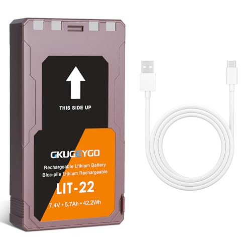 GKUGEYGO LIT-22 Battery Replacement 5700mAh Rechargeable Lithium Battery for SPYPOINT Trail Camera - Compatible with Flex-M Flex G-36 Flex-Plus Flex-S Cellular Trail Cameras