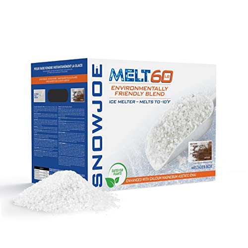 Snow Joe Melt60Eb-Box 60-Lb Premium Environmentally-Friendly Blend Ice Melter W/Cma And Scoop, Pound Box, White #TOP3