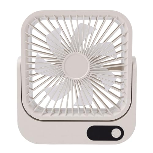 Ventilateur de bureau USB rechargeable Jectse avec écran LED pratique - 2