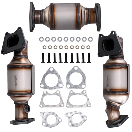 Catalytic Converter 16450 Catalytic Converters Set for for 2005-2008 Honda Pilot 3.5L OE45106 45107 45108 16450 16451 16351 (EPA Compliant)