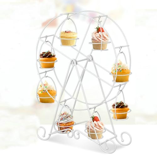 CONVENIENTE DA ESPORRE: il porta espositore per dessert offre un bellissimo display e un facile trasporto per i tuoi prodotti da forno