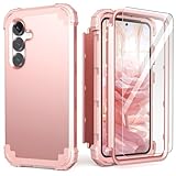 IDweel for Galaxy S25 Plus 5G Case with Screen Protector, Hybrid 3 in 1 Shockproof Heavy Duty Protection Hard PC Bumper+Soft Silicone Protective Full Body Cover for Galaxy S25 Plus 5G 6.6