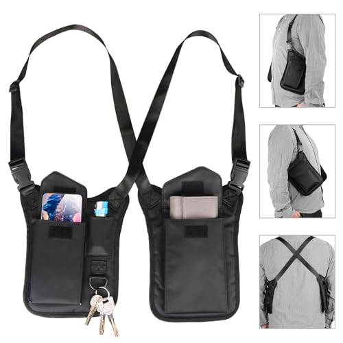 wiipara Versteckte Unterarm-Schultertasche, Anti-Diebstahl Umhängetasche Brieftasche, Mehrzweck-Schultertasche, taktische Achselholster Tasche für Reisen (Unterschiedliche Taschen)