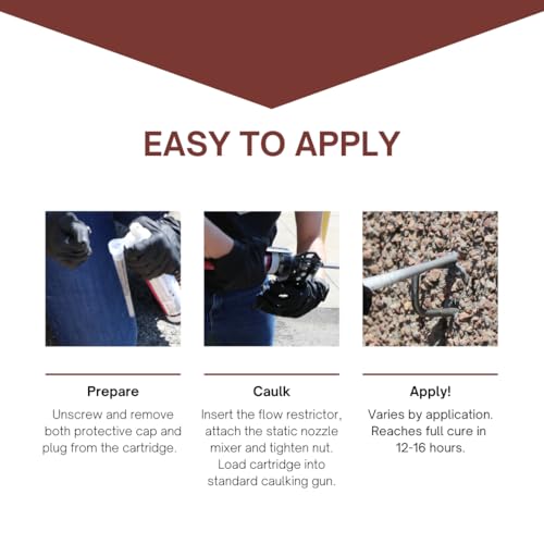 Image of Akona Fast-Setting Anchoring Epoxy - Anchoring Epoxy for Concrete, Rebar, Steel, Masonry, Bolts, & More, High Strength Caulking Adhesive, Stops Water Leaks (8.45 Ounces, 12)