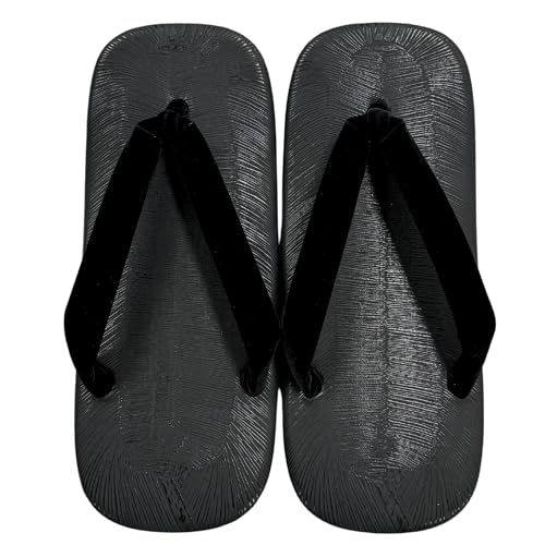 Edoten Setta Zori Sponge sole Sandal Cushioned and low impact on the legs and lower back Black Tatami Black thong LL (X-Large)3